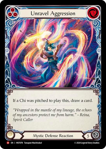 Unravel Aggression [MST078] (Part the Mistveil)  Rainbow Foil