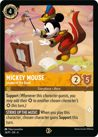 Mickey Mouse - Leader of the Band (34) [Disney Lorcana Promo Cards]