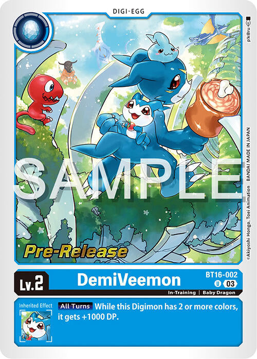 DemiVeemon [BT16-002] [Beginning Observer Pre-Release Promos]