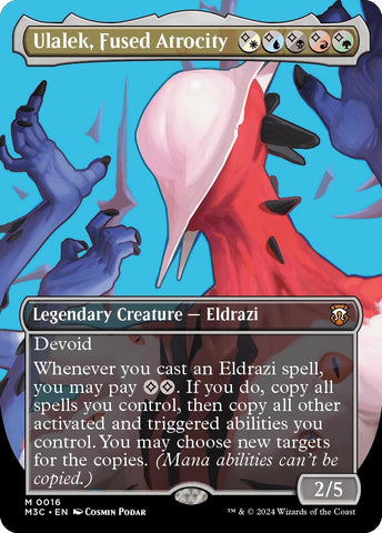 Ulalek, Fused Atrocity (Borderless) [Modern Horizons 3 Commander]