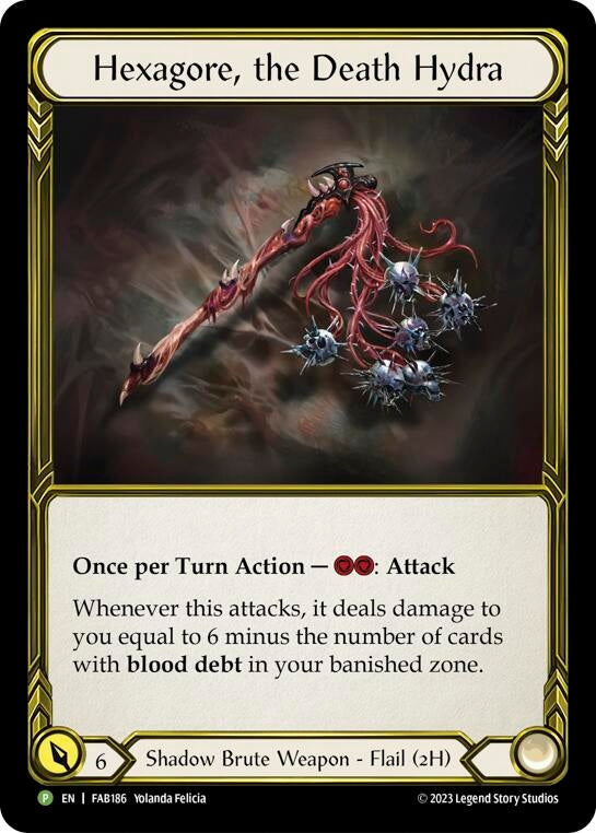 Hexagore, the Death Hydra (Golden) [FAB186] (Promo) Cold Foil