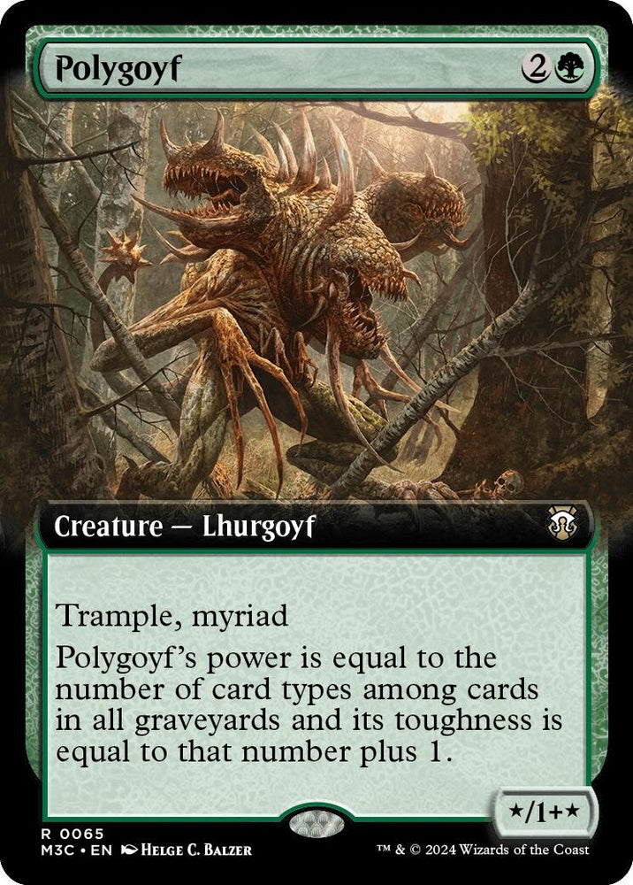 Polygoyf (Extended Art) [Modern Horizons 3 Commander]