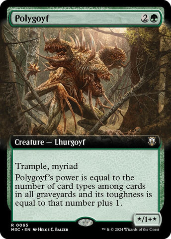 Polygoyf (Extended Art) [Modern Horizons 3 Commander]