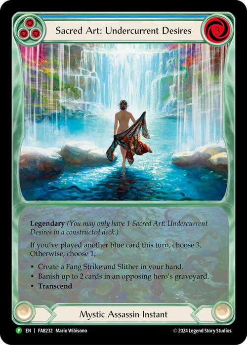 Sacred Art: Undercurrent Desires [FAB232] (Promo) Rainbow Foil