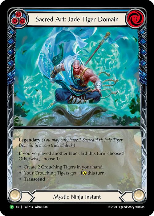 Sacred Art: Jade Tiger Domain [FAB233] (Promo) Rainbow Foil