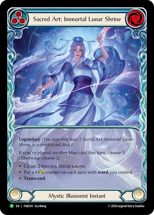 Sacred Art: Immortal Lunar Shrine [FAB234] (Promo) Rainbow Foil