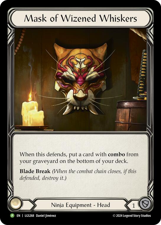 Mask of Wizened Whiskers [LGS268] (Promo) Rainbow Foil