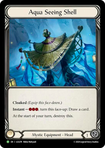 Aqua Seeing Shell [LGS274] (Promo) Rainbow Foil