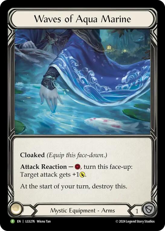 Waves of Aqua Marine [LGS276] (Promo) Rainbow Foil