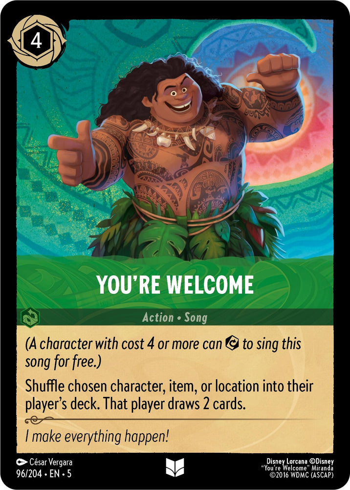 Image for You're Welcome (96/204) [Shimmering Skies]