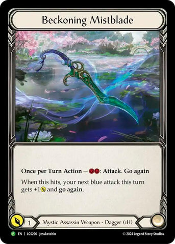 Beckoning Mistblade [LGS290] (Promo) Rainbow Foil