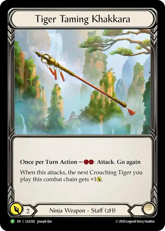 Tiger Taming Khakkara [LGS292] (Promo) Rainbow Foil