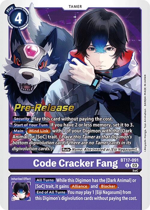 Code Cracker Fang [BT17-091] [Secret Crisis Pre-Release Cards]