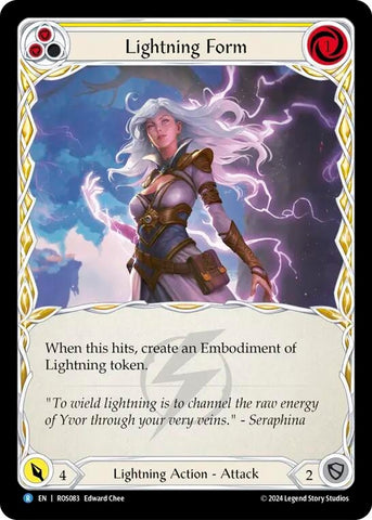 Lightning Form (Yellow) (Rainbow Foil) (ROS083) [Rosetta]