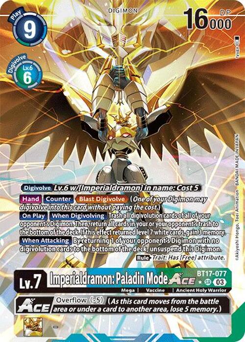 Imperialdramon: Paladin Mode ACE [BT17-077] (Alternate Art) [Secret Crisis]