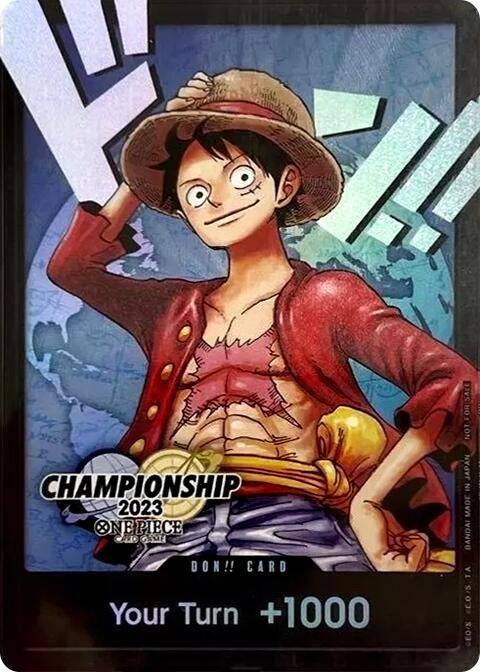 DON!! Card (Monkey.D.Luffy) (2023 World Championship Finals) (PR-DON) [One Piece Promotion Cards]