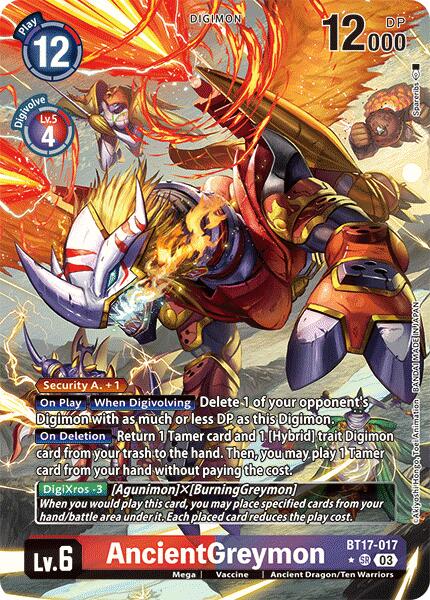 AncientGreymon [BT17-017] (Alternate Art) [Secret Crisis]