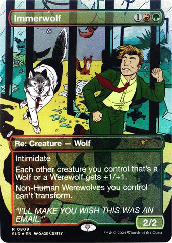 Image for Immerwolf (Rainbow Foil) (809) (Secret Lair Drop Series) - Magic: The Gathering