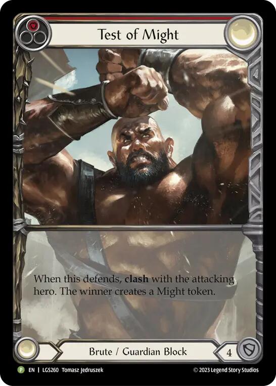 Test of Might [LGS260] (Promo) Rainbow Foil