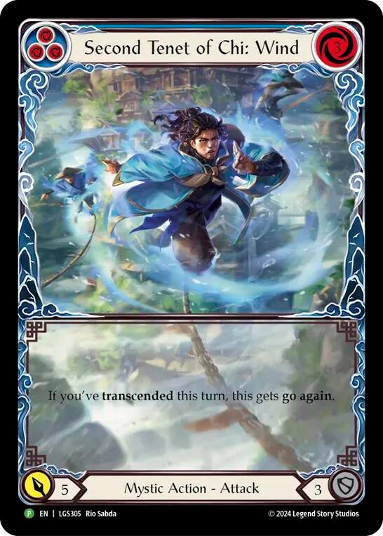 Second Tenet of Chi: Wind [LGS305] (Promo) Rainbow Foil