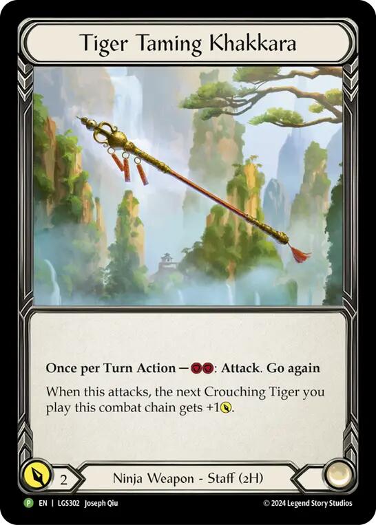 Tiger Taming Khakkara [LGS302] (Promo) Cold Foil