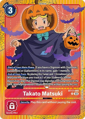 Takato Matsuki [BT17-080] (Halloween Event 2024) [Secret Crisis]