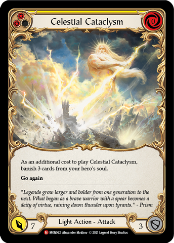 Celestial Cataclysm [MON062-RF] (Monarch) 1st Edition Rainbow Foil