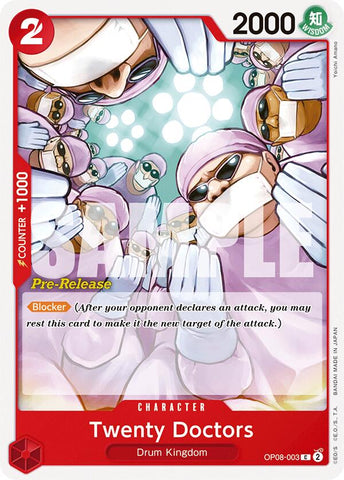 Twenty Doctors (OP08-003) [Two Legends Pre-Release Cards]