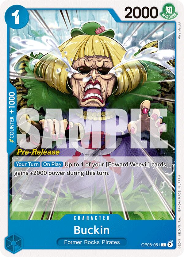 Buckin (OP08-051) [Two Legends Pre-Release Cards]