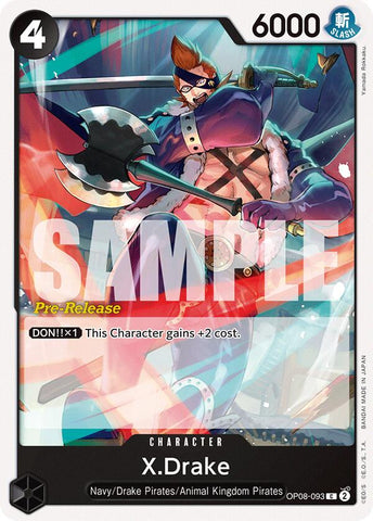 X.Drake (OP08-093) [Two Legends Pre-Release Cards]