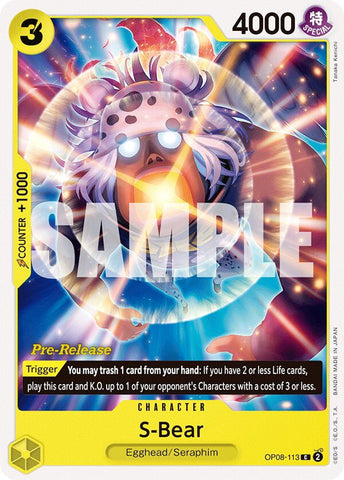S-Bear (OP08-113) [Two Legends Pre-Release Cards]