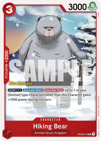 Hiking Bear (OP08-010) [Two Legends Pre-Release Cards]