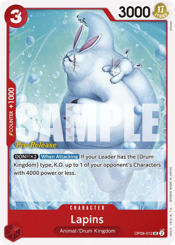 Lapins (OP08-012) [Two Legends Pre-Release Cards]