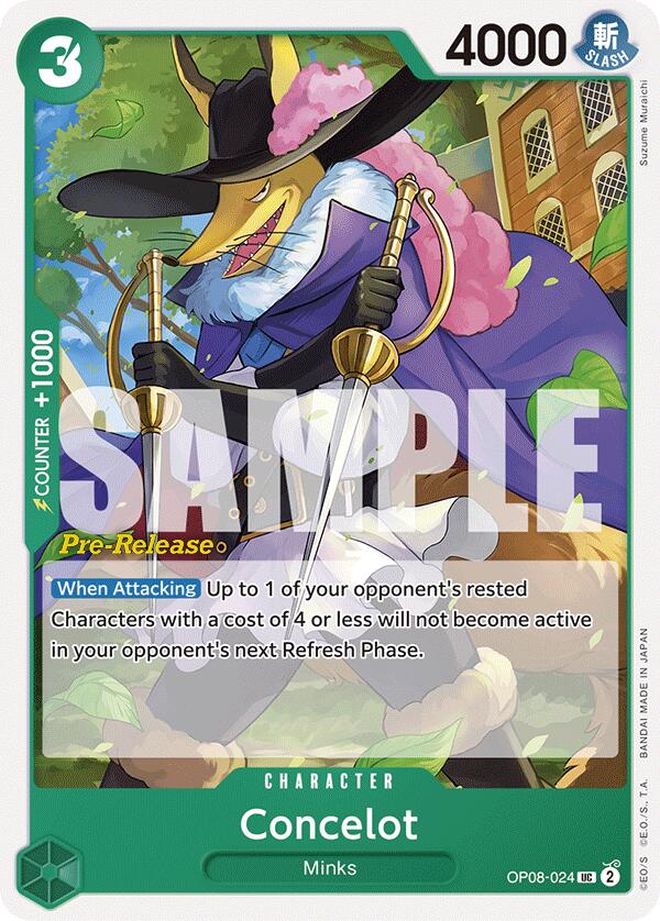 Concelot (OP08-024) [Two Legends Pre-Release Cards]