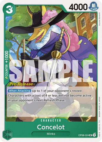 Concelot (OP08-024) [Two Legends Pre-Release Cards]