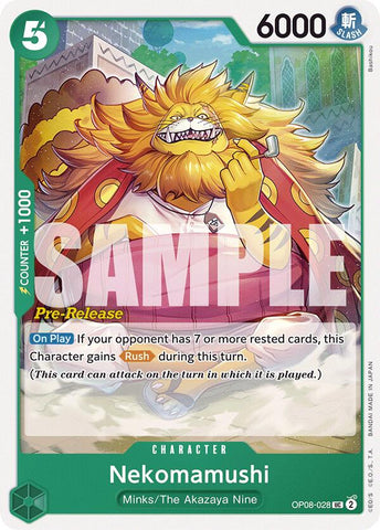 Nekomamushi (OP08-028) [Two Legends Pre-Release Cards]