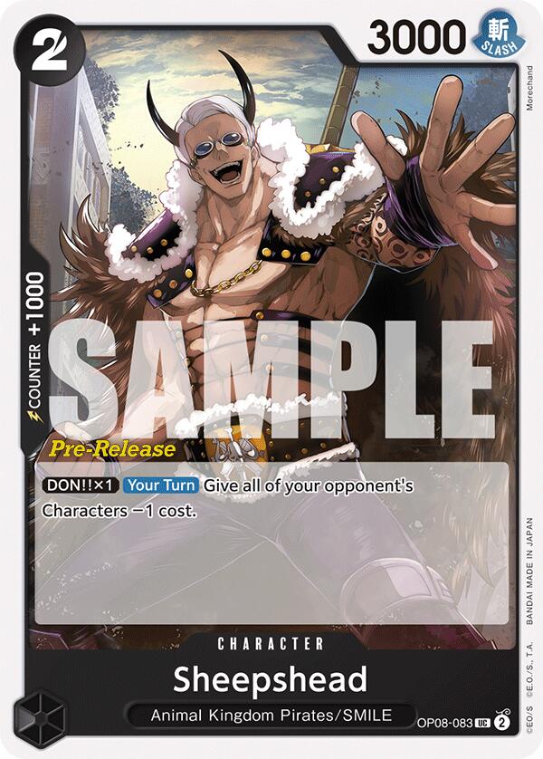 Sheepshead (OP08-083) [Two Legends Pre-Release Cards]