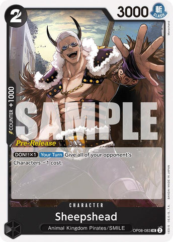 Sheepshead (OP08-083) [Two Legends Pre-Release Cards]