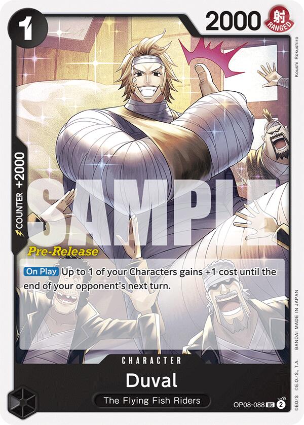 Duval (OP08-088) [Two Legends Pre-Release Cards]