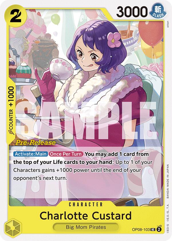 Charlotte Custard (OP08-103) [Two Legends Pre-Release Cards]