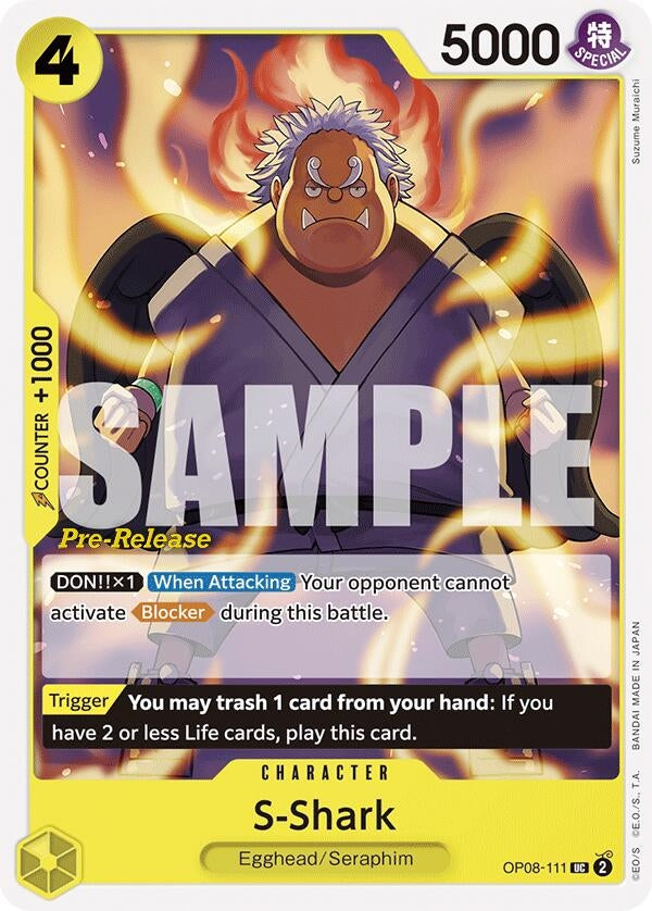 S-Shark (OP08-111) [Two Legends Pre-Release Cards]