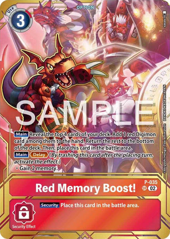 Red Memory Boost! [P-035] - P-035 (Premium Card Collection - Memory Boost! Set) [Promotional Cards]