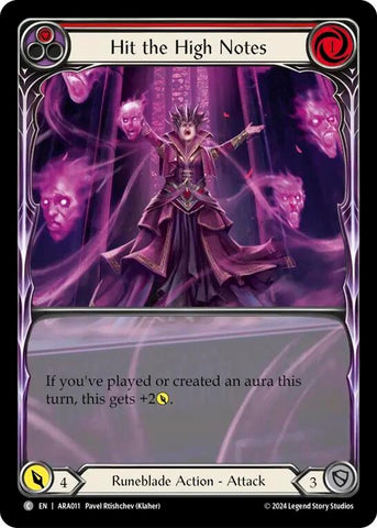 Hit the High Notes (Red) [ARA011] [Rosetta Aurora Blitz Deck]