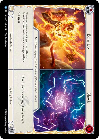 Burn Up // Shock [ARA017] [Rosetta Aurora Blitz Deck]