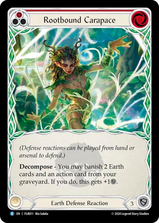 Rootbound Carapace (Red) [FLR011] [Rosetta Florian Blitz Deck]