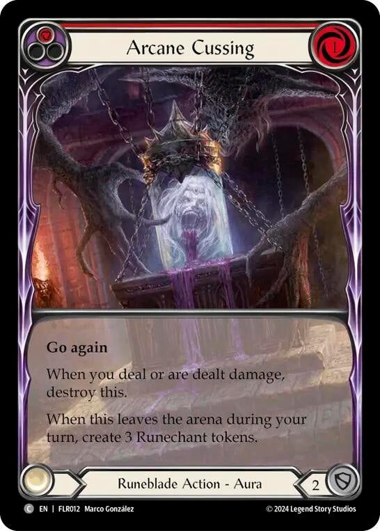 Arcane Cussing (Red) [FLR012] [Rosetta Florian Blitz Deck]
