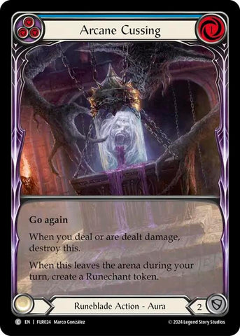 Arcane Cussing (Blue) [FLR024] [Rosetta Florian Blitz Deck]