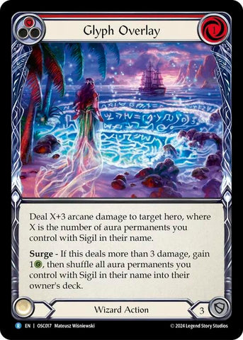 Glyph Overlay (Red) [OSC017] [Rosetta Oscilio Blitz Deck]