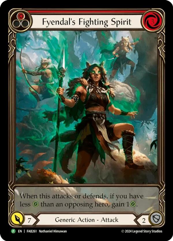 Fyendal's Fighting Spirit (Red) [FAB261] (Promo) Rainbow Foil