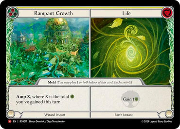 Rampant Growth // Life (Rainbow Foil) (ROS017) [Rosetta]